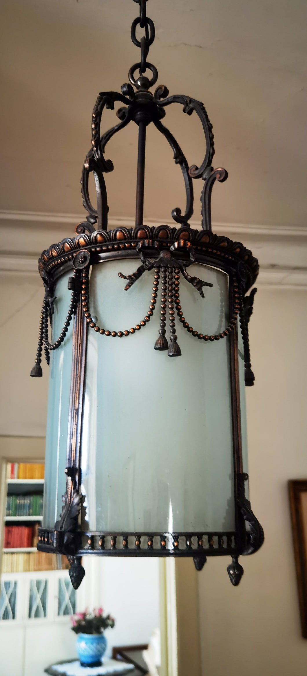 Lanterna de teto estilo vitoriana . 1800's