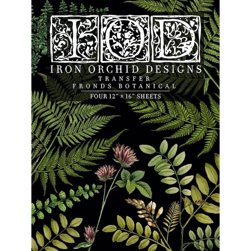 FRONDS BOTANICAL IOD Decor Transfer  by Iron Orchid Designs