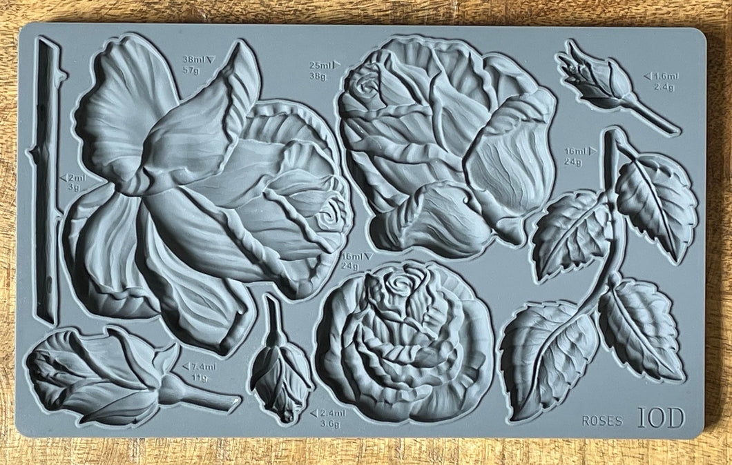 Iron Orchid Designs ROSES Moldes