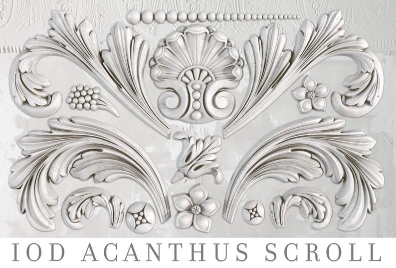 IOD Decor Molde Acanthus Scroll by Iron Orchid Designs