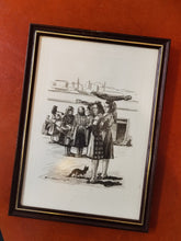 Carregar imagem no visualizador da galeria, Stuart Carvalhais framed serigraph of varinas of Lisbon
