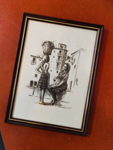 Carregar imagem no visualizador da galeria, Stuart Carvalhais framed serigraph of varinas of Lisbon
